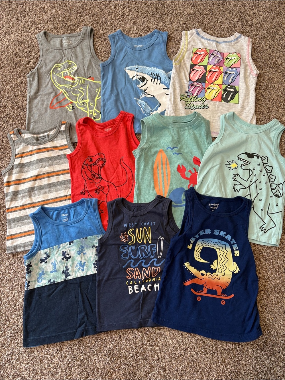2T toddler boys tank top lot